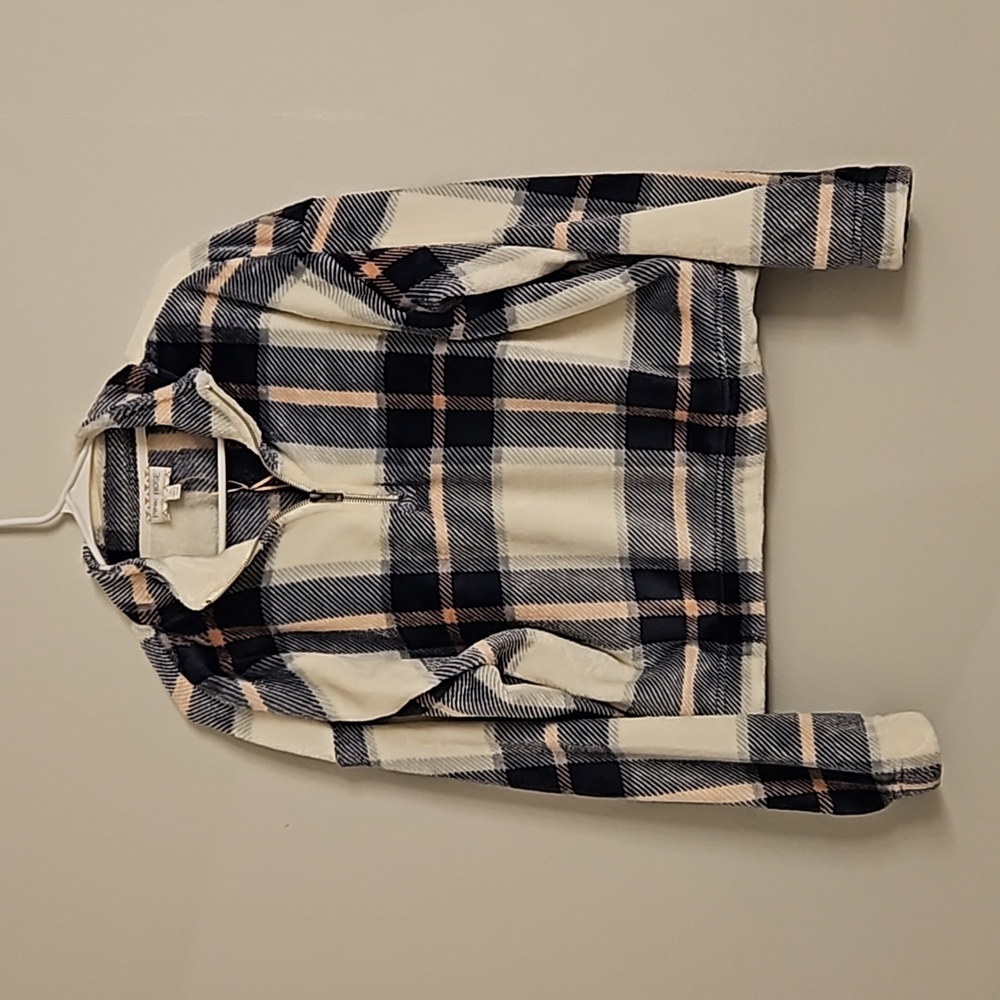 Cropped quarter zip sweater